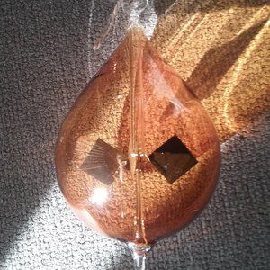 Radiometer - Yellow Glass - Spins w/the Sun's Rays